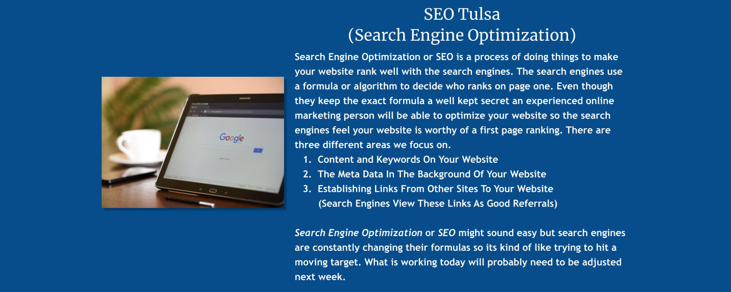 search engine optimization service tulsa