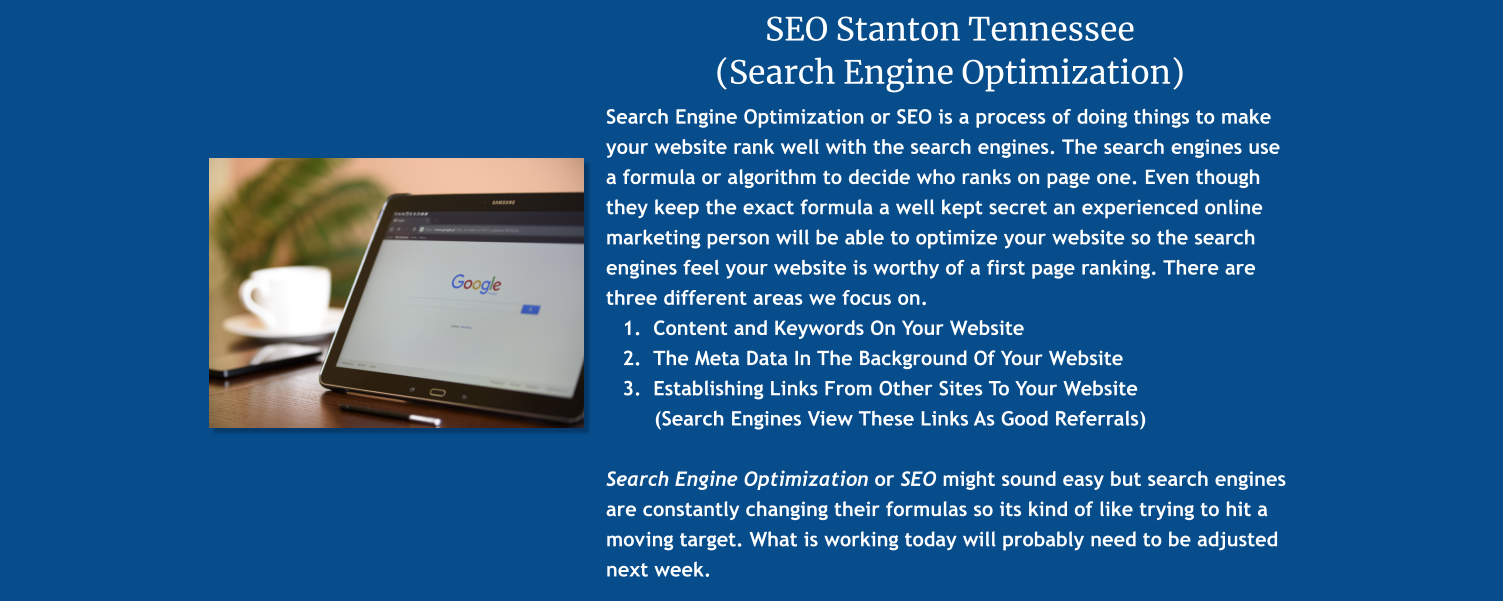 search engine optimization service stanton tennessee